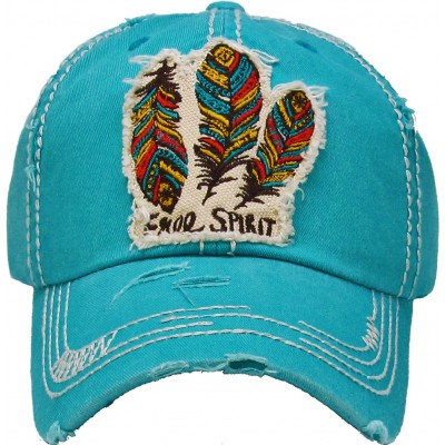 FREE SPIRIT on Turquoise 's Baseball Cap  Distressed Dad Hat  eb-40628384